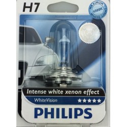 PHILIPS H7 12V 55W White Vision 4300°k